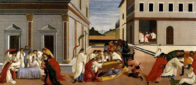 BOTTICELLI, Sandro Three Miracles of St Zenobius